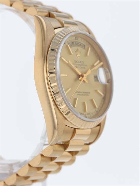 39264: Rolex 18k Yellow Gold President, Ref. 18238, Circa 1991, 